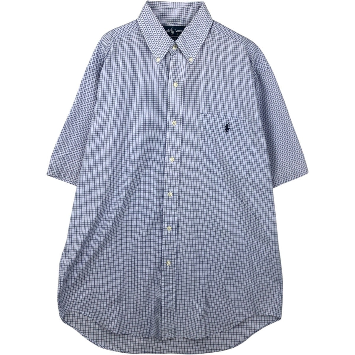 古着 ラルフローレン Ralph Lauren BLAKE 半袖 ボタンダウン チェック