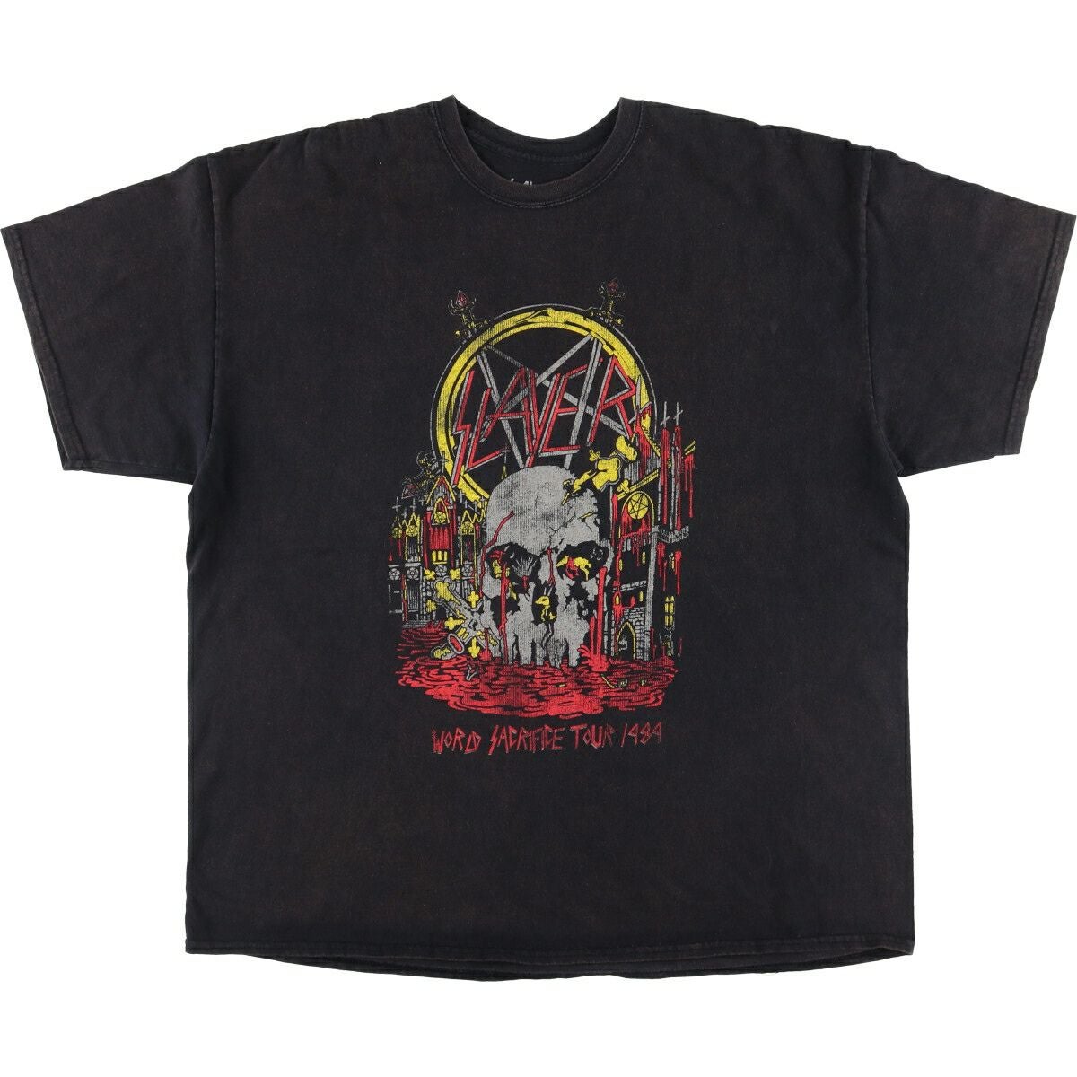 古着 Guns N Roses ガンズアンドローゼズ ドクロ柄 スカル柄 七分袖