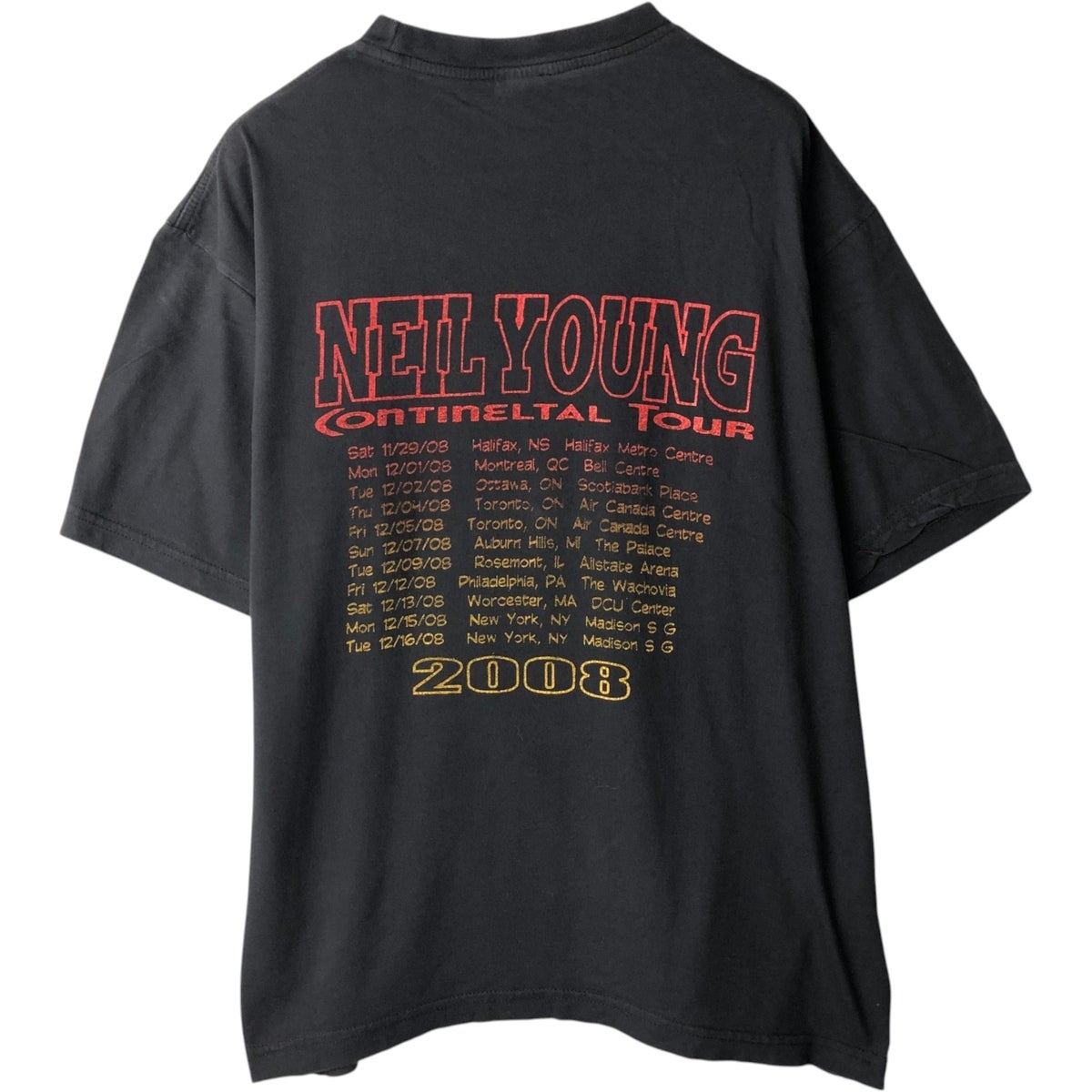 古着 NEIL YOUNG ニールヤング バンドTシャツ バンT メンズXL相当
