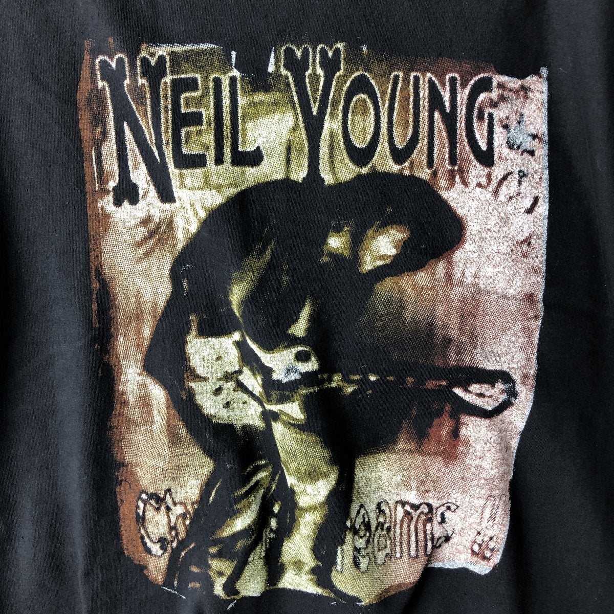 古着 NEIL YOUNG ニールヤング バンドTシャツ バンT メンズXL相当