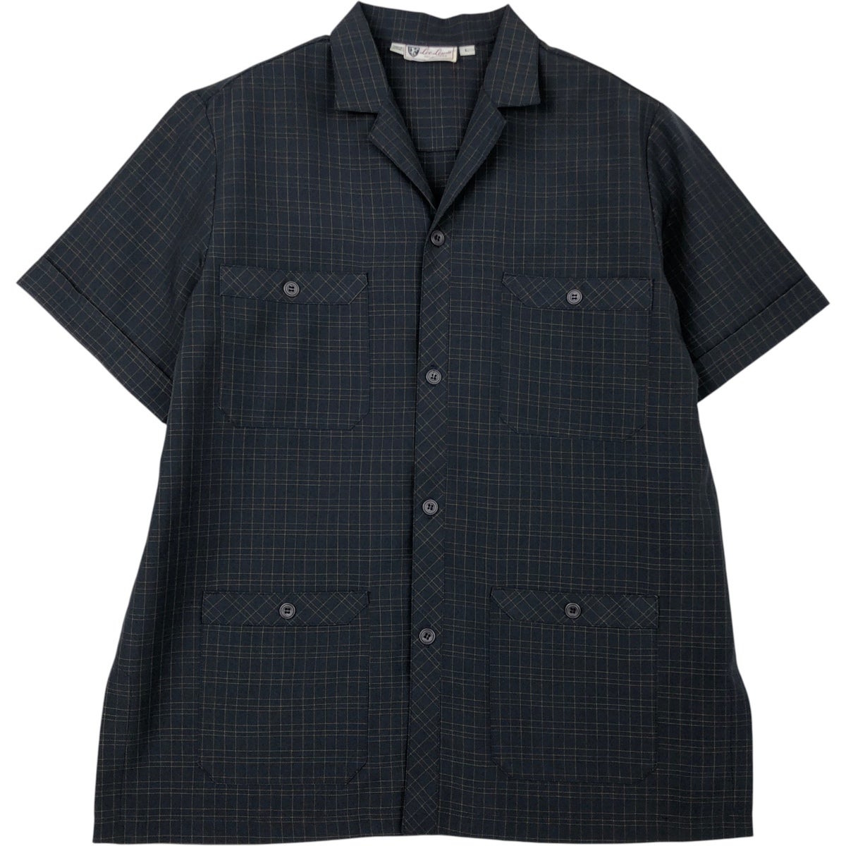 アメリカ製 シャツ ヴィンテージ 総柄 ポリシャツ 米国製 昭和レトロ 70S ビンテージ US古着 LEVI'S リーバイス ポリシャツ 開拓時代の