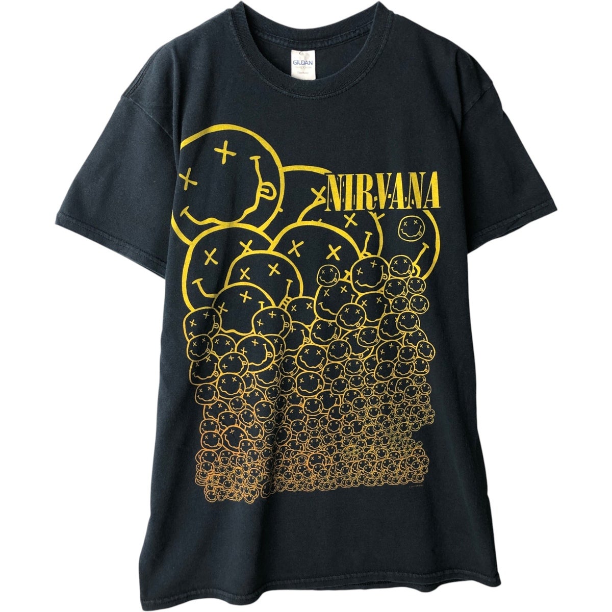 NIRVANA サークルTシャツ 古着 バンT ヴィンT ギルダン コピーライト NIRVANA サークルTシャツ 古着 バンT ヴィンT ギルダン コピーライトの