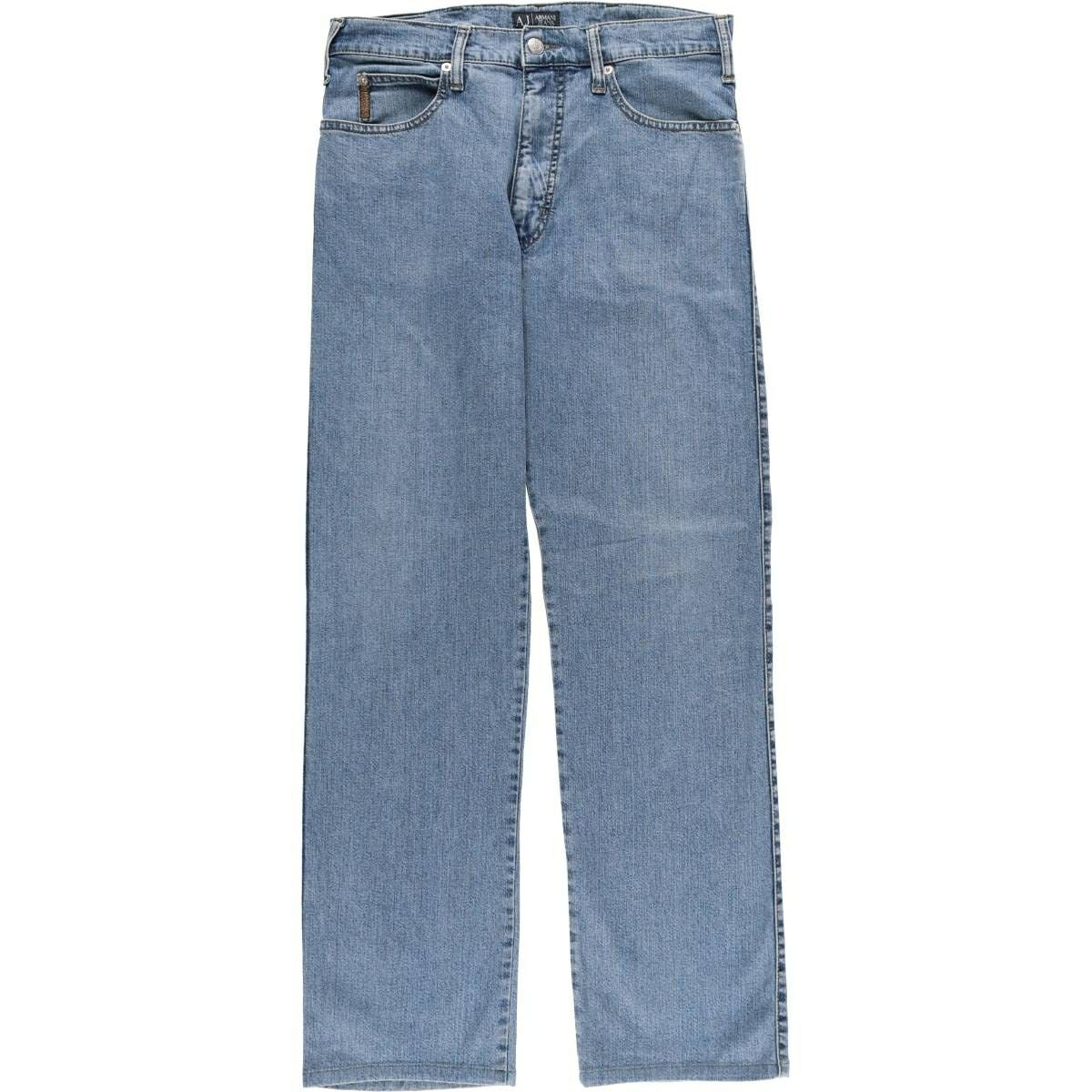 古着 アルマーニ ARMANI JEANS ブラックデニム ストレートデニムパンツ