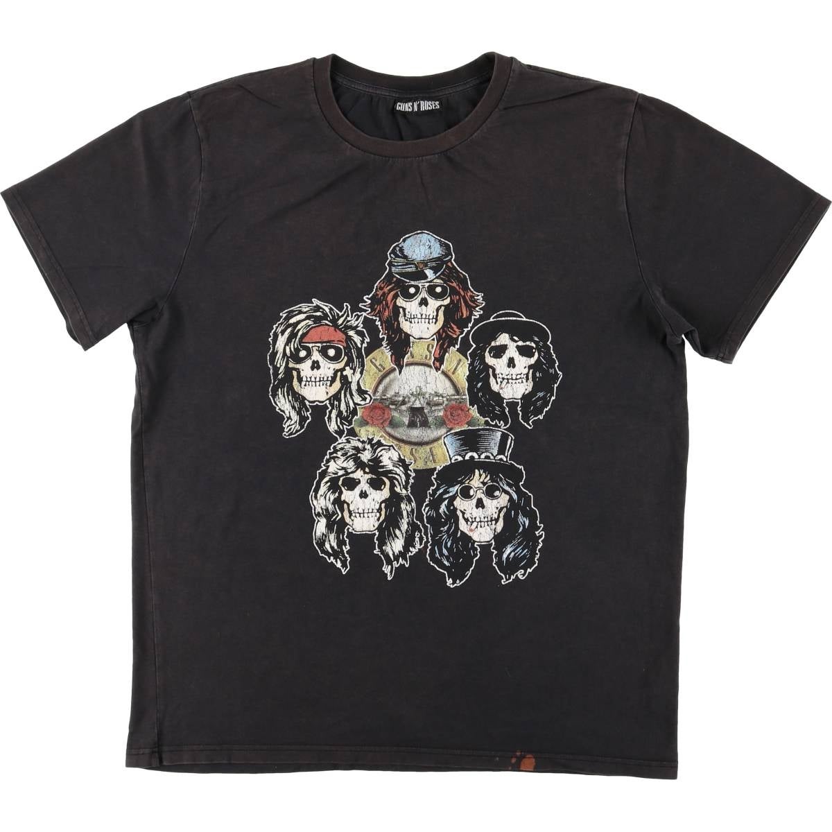 古着 GUNS N ROSES ガンズアンドローゼズ ドクロ柄 スカル柄 バンドT