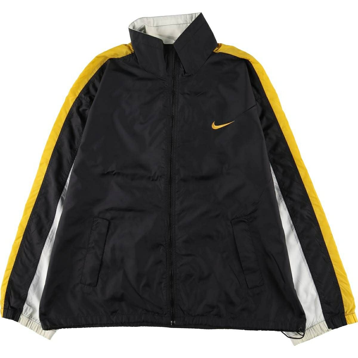 古着 90年代 ナイキ NIKE ライン入り ナイロンジャケット メンズL相当