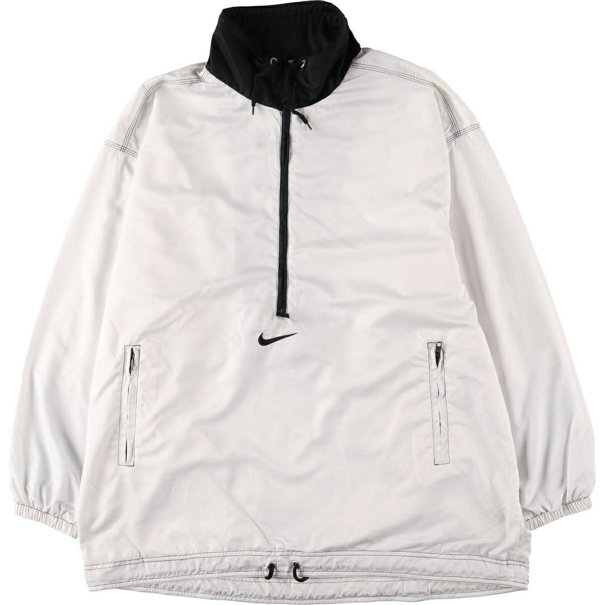 古着 00年代 ナイキ NIKE ハーフジップ フリースプルオーバー メンズL