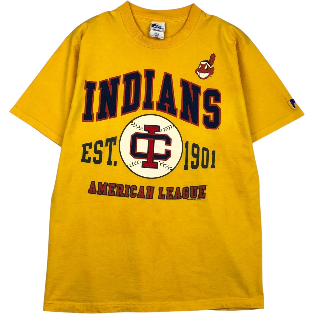 古着 90年代 PRO PLAYER MLB CLEVELAND INDIANS クリーブランド