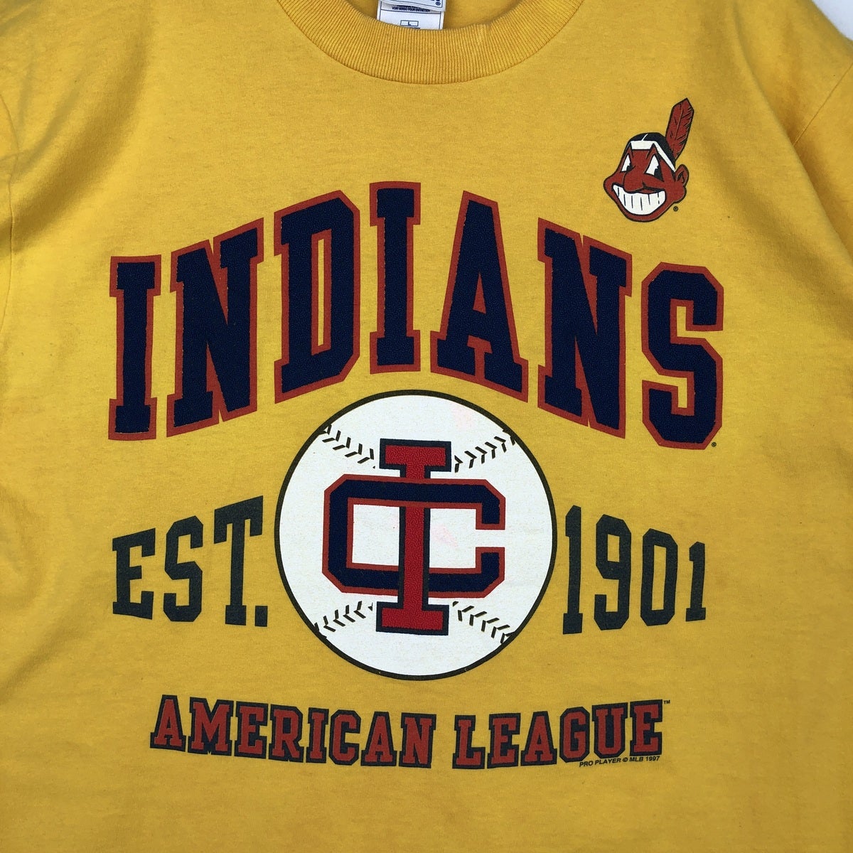 古着 90年代 PRO PLAYER MLB CLEVELAND INDIANS クリーブランド