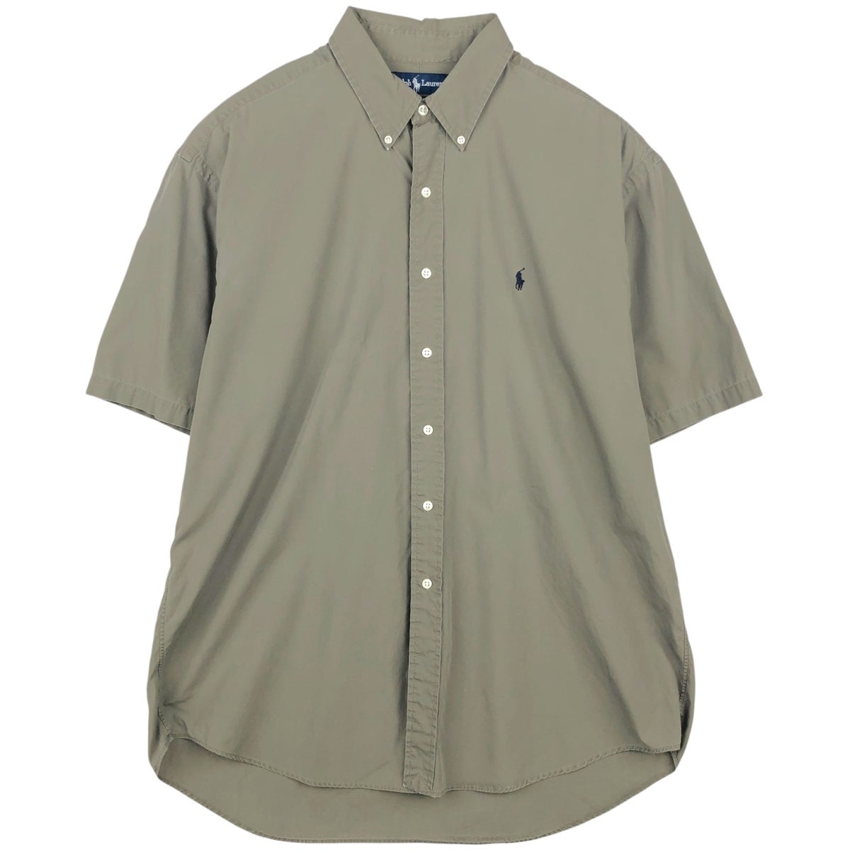 未使用品　ラルフローレン　BLAKE　半袖シャツ　ボタンダウン　ベージュ　タグ付 古着 ラルフローレン Ralph Lauren BLAKE 半袖 ボタンダウンシャツ