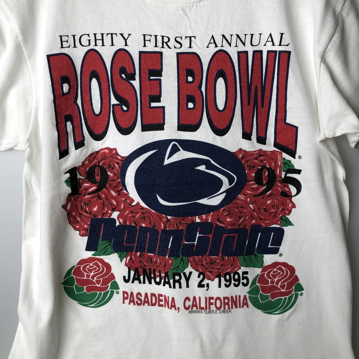 古着 90年代 デルタ DELTA 花柄 カレッジTシャツ USA製 メンズM相当