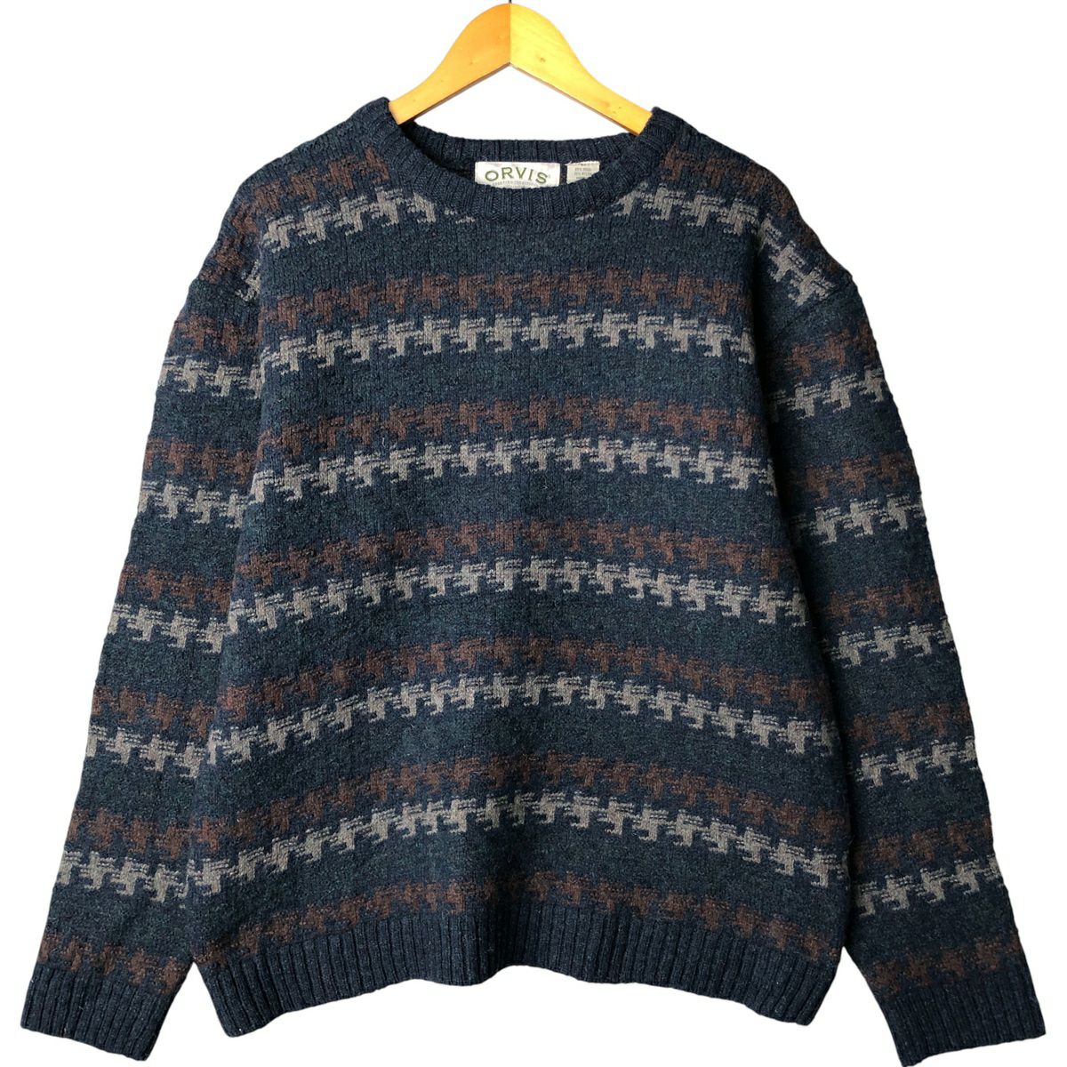 古着 90年代 オービス ORVIS フィッシャーマンアランニット