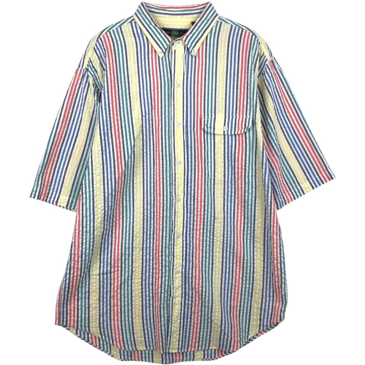 古着 00年代 オービス ORVIS 総柄 ネイティブ柄 長袖 ヘビーネルシャツ