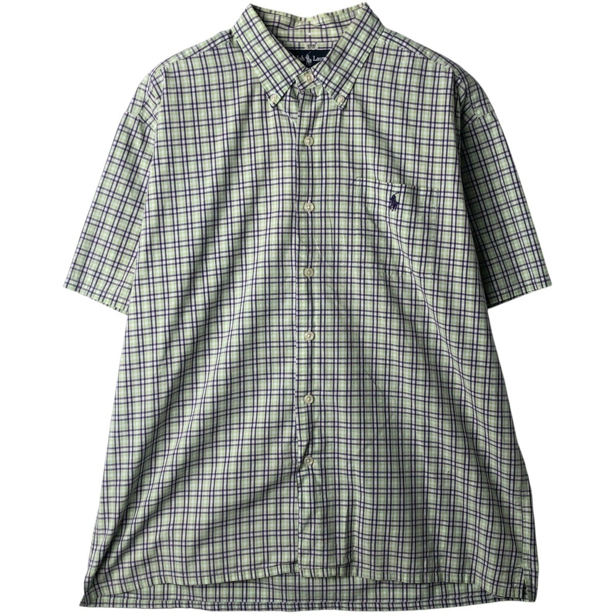 古着 ラルフローレン Ralph Lauren GREGGOR 半袖 ボタンダウン
