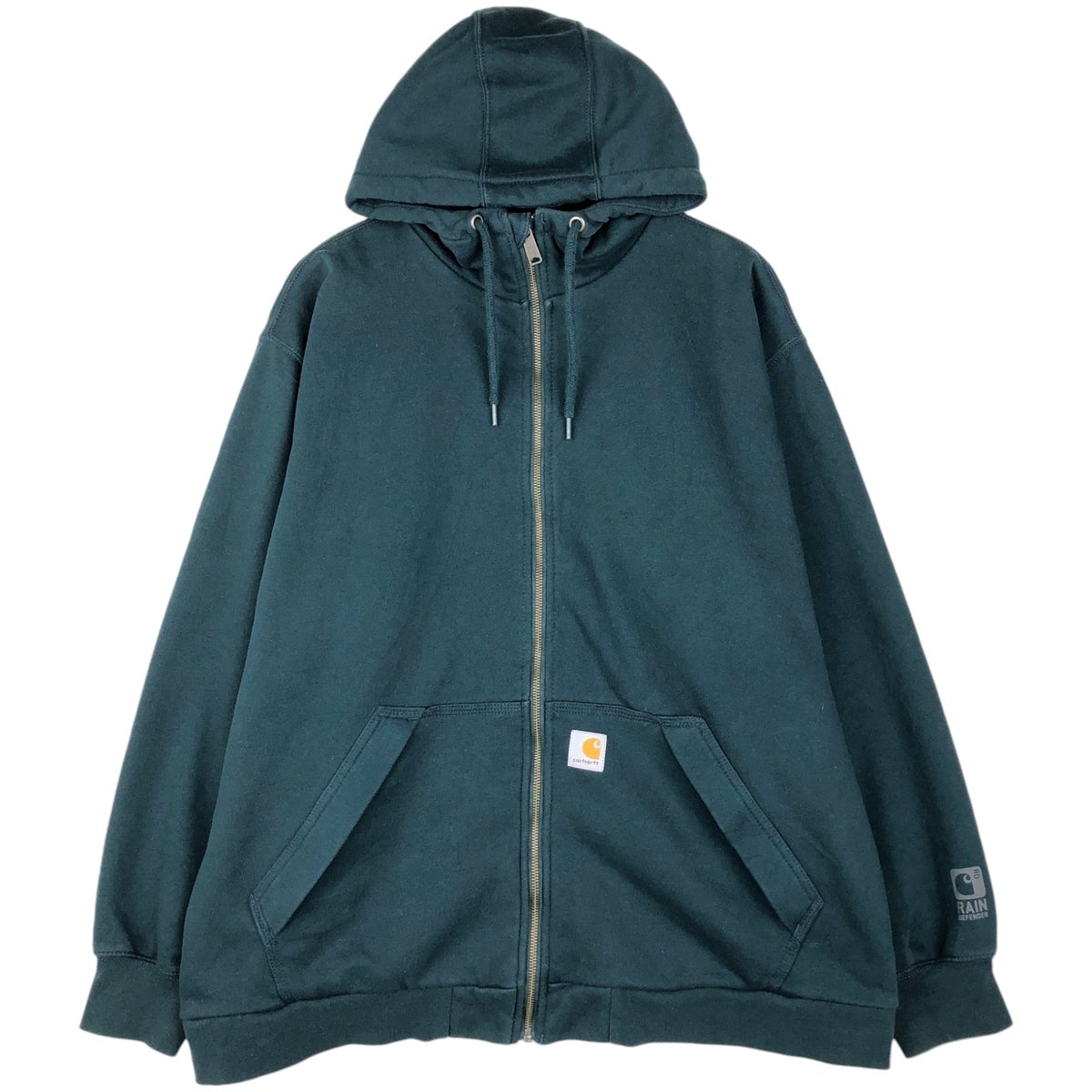 古着 カーハート Carhartt RAIN DEFENDER フルジップスウェットシャツ