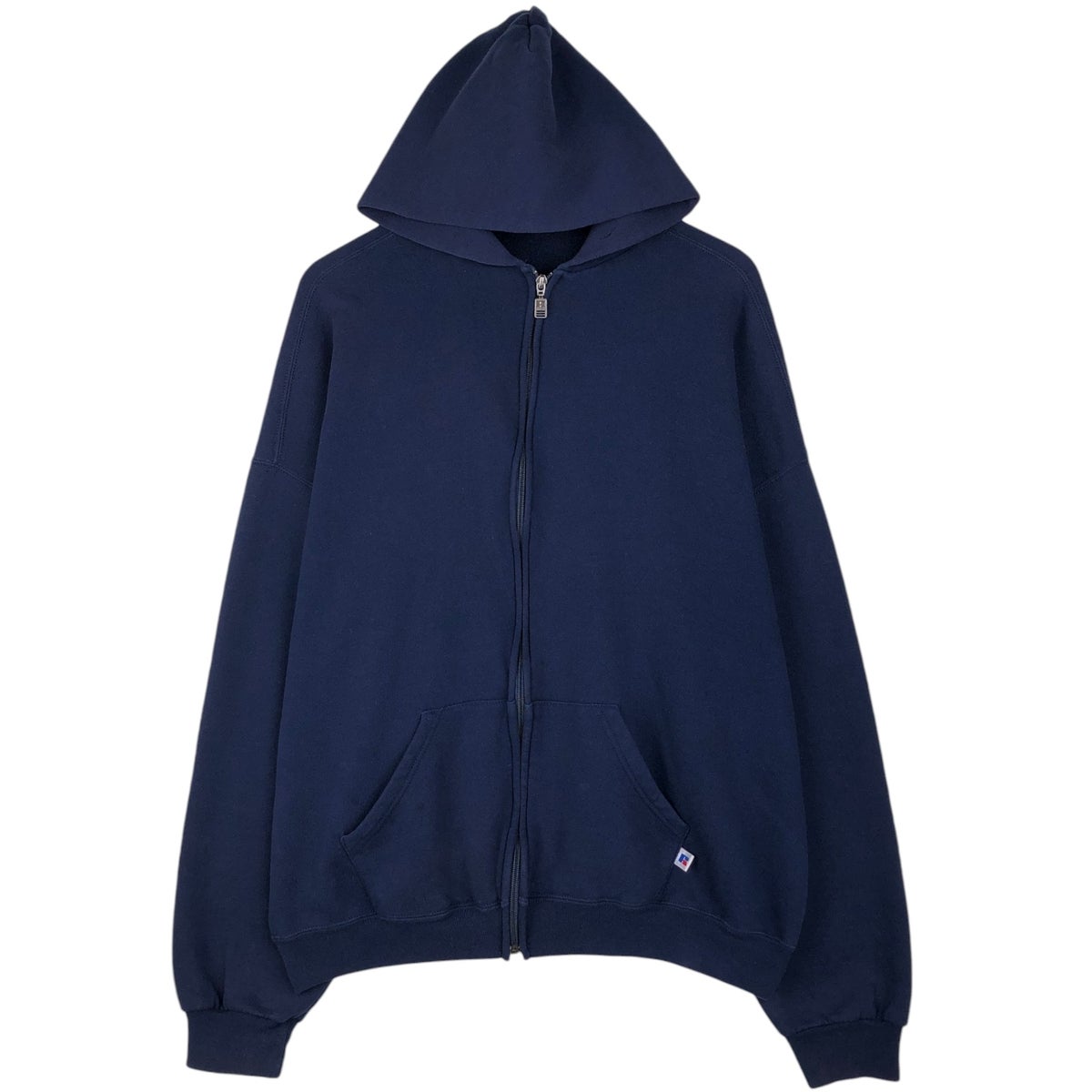 9T7733 Russell Athletic フルジップパーカー　古着 古着 90～00年代 ラッセル Russell ATHLETIC スウェットフルジップ