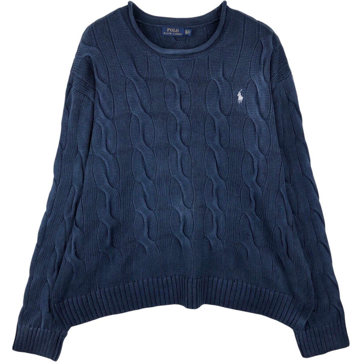 古着 ラルフローレン Ralph Lauren POLO RALPH LAUREN ロールネック コットンニットセーター メンズXL相当/eaa637513 古着 ラルフローレン Ralph Lauren POLO RALPH LAUREN ロールネック