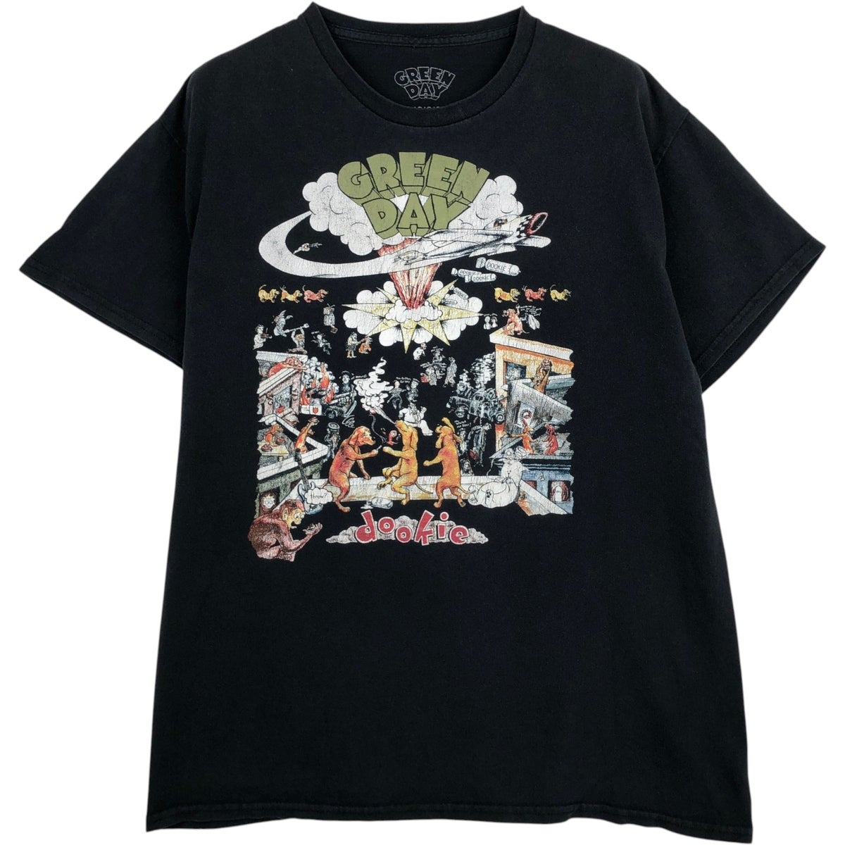 古着 GREEN DAY グリーンデイ バンドTシャツ バンT メンズL相当