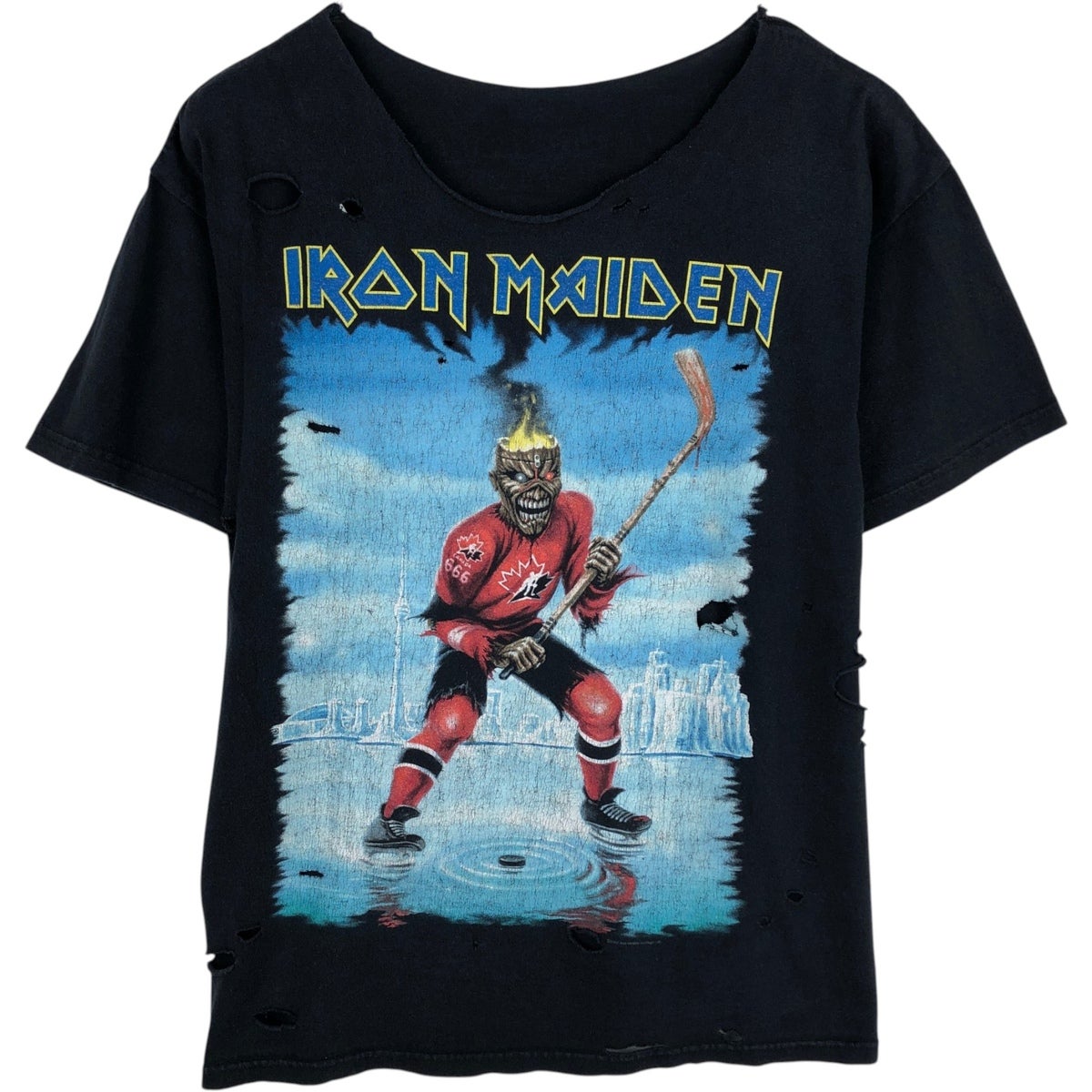 古着 00年代 IRON MAIDEN アイアンメイデン バンド スウェットフルジップパーカー メンズS相当/eaa582797 古着 00年代 IRON MAIDEN アイアンメイデン バンド スウェット