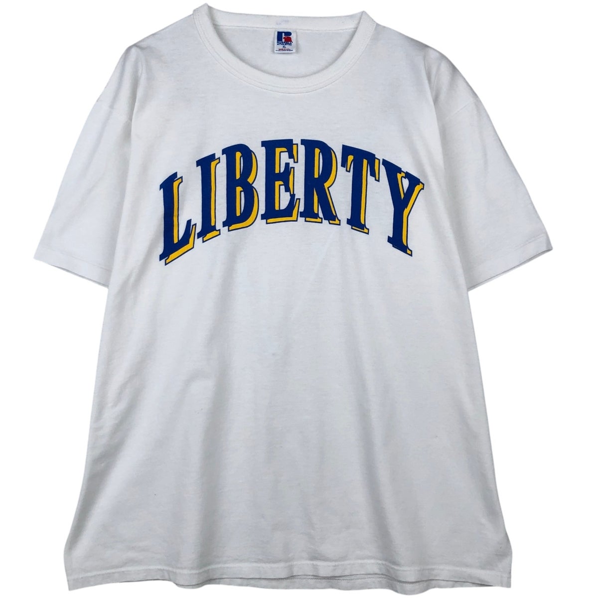 古着 80年代 ラッセル Russell 3連プリント カレッジTシャツ USA製 レディースM相当 ヴィンテージ/eaa635825 古着 80年代 ラッセル Russell 3連プリント カレッジTシャツ USA製