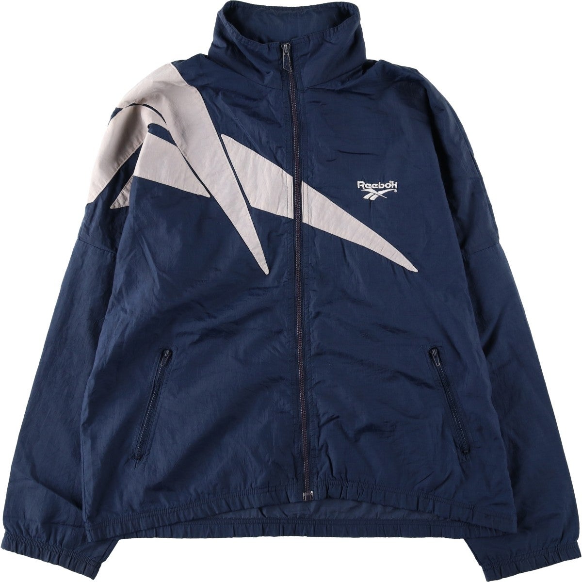 古着 90年代 リーボック Reebok ナイロンジャケット メンズL相当