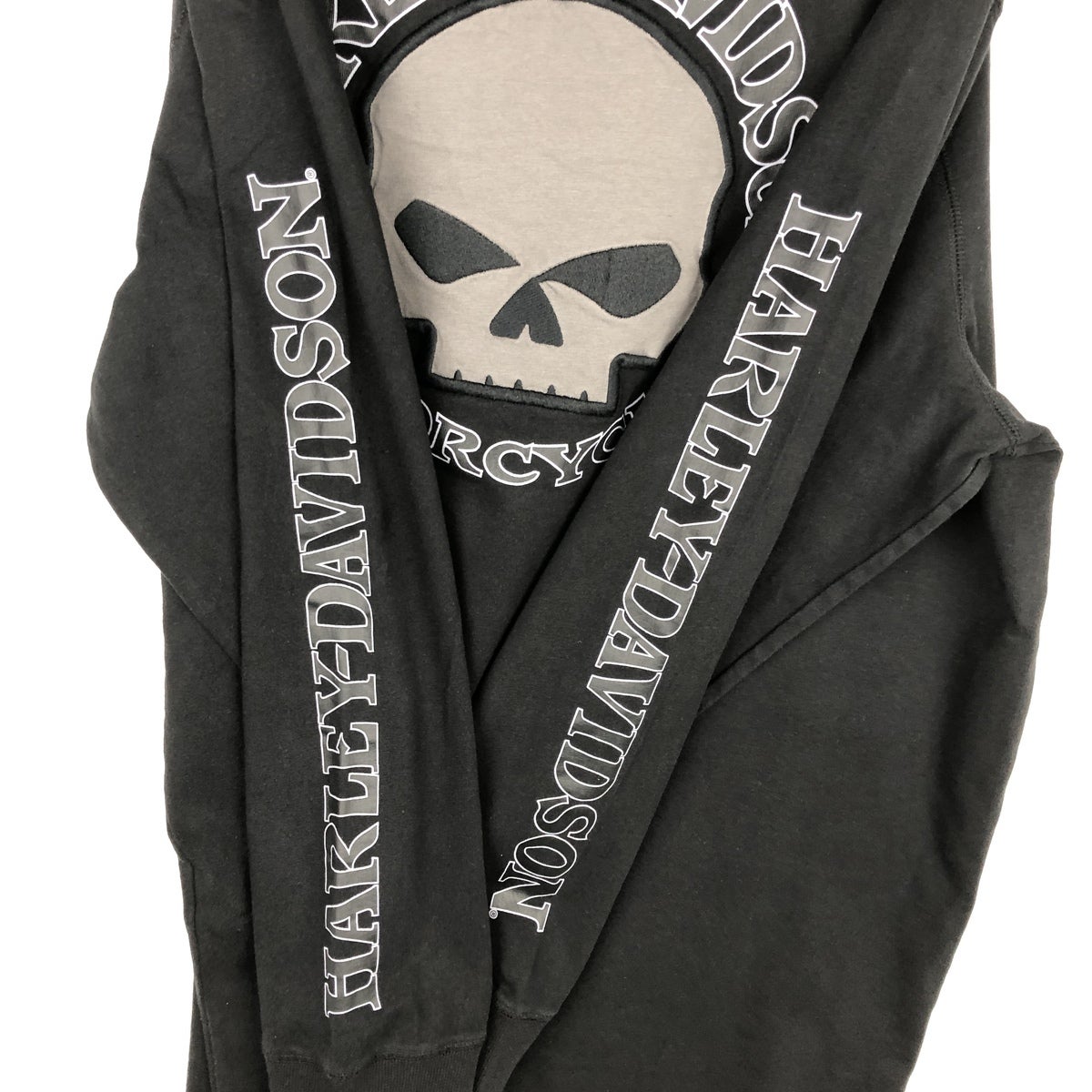 古着 ハーレーダビッドソン Harley-Davidson ドクロ柄 スカル柄 カットオフ ロングTシャツ ロンT メンズL相当/eaa571964 Harley Davidson - 古着 ハーレーダビッドソン Harley-Davidson ドクロ