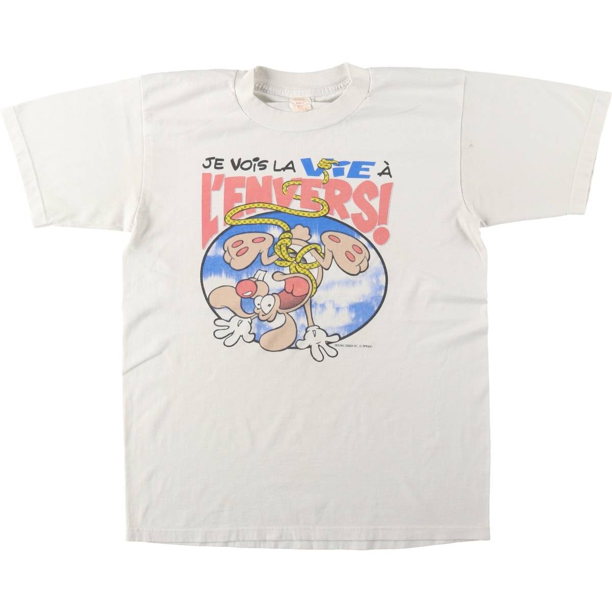 古着 90年代 CHANGES リンガーTシャツ カナダ製 メンズL相当