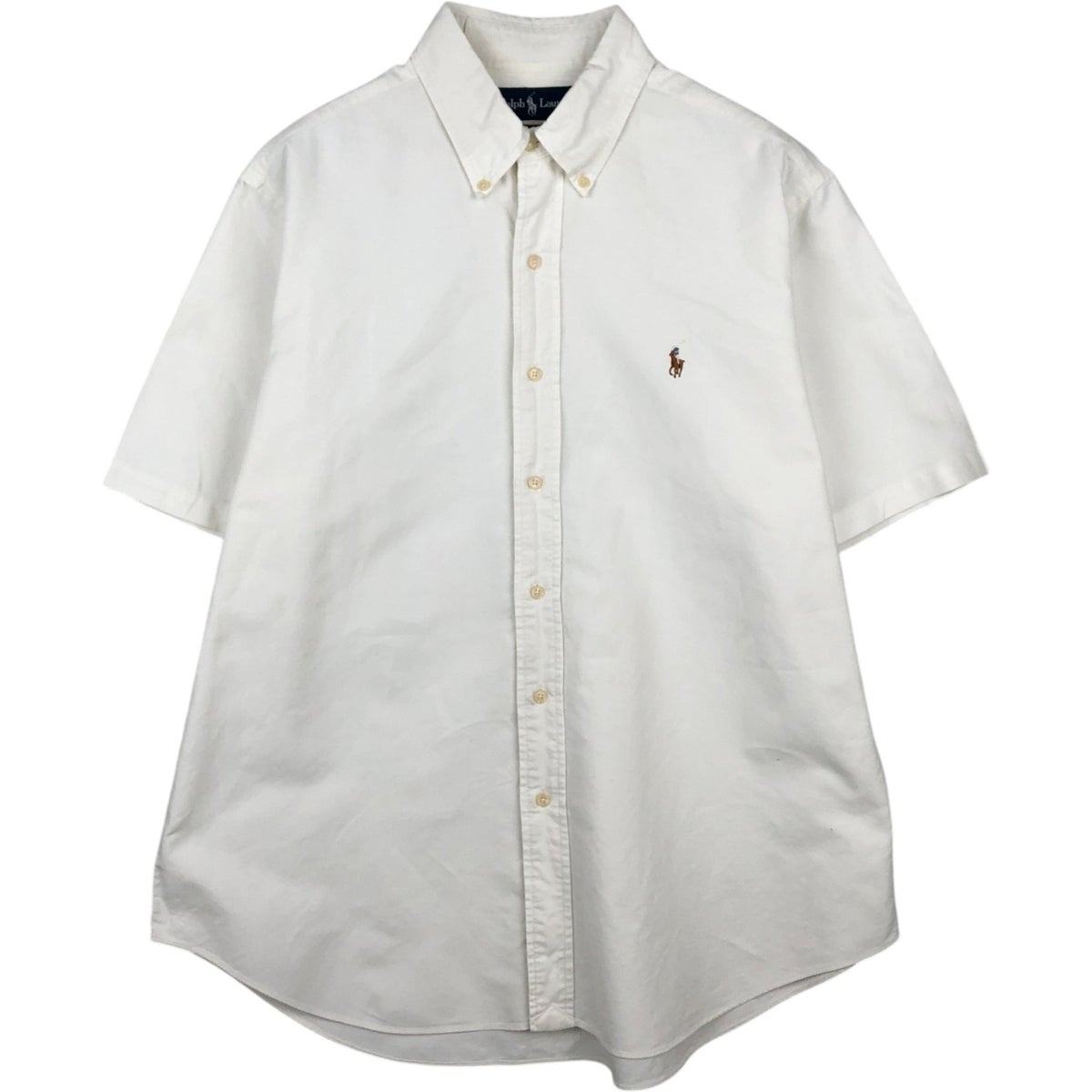 古着 ラルフローレン Ralph Lauren CLASSIC FIT クラシックフィット シアサッカー 半袖 ボタンダウンシャツ メンズL相当 /eaa558348 古着 ラルフローレン Ralph Lauren CLASSIC FIT クラシックフィット