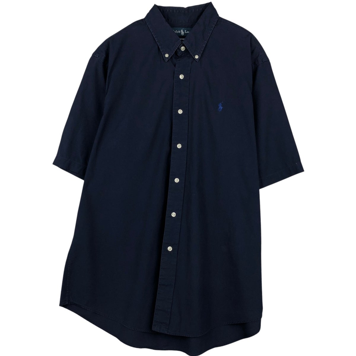 90s ralph lauren半袖 ボタンダウンシャツ XL ペイズリー柄 古着 ラルフローレン Ralph Lauren CUSTOM FIT ペイズリー柄 半袖