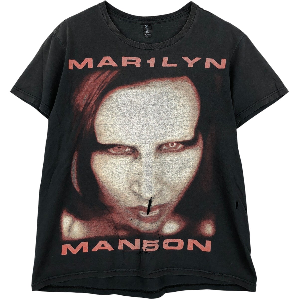 古着 00年代 ヘインズ Hanes MARILYN MANSON マリリンマンソン 大判プリント バンドTシャツ バンT メンズS相当/eaa458036 Hanes（ヘインズ） 古着 00年代 Hanes MARILYN MANSON マリリン