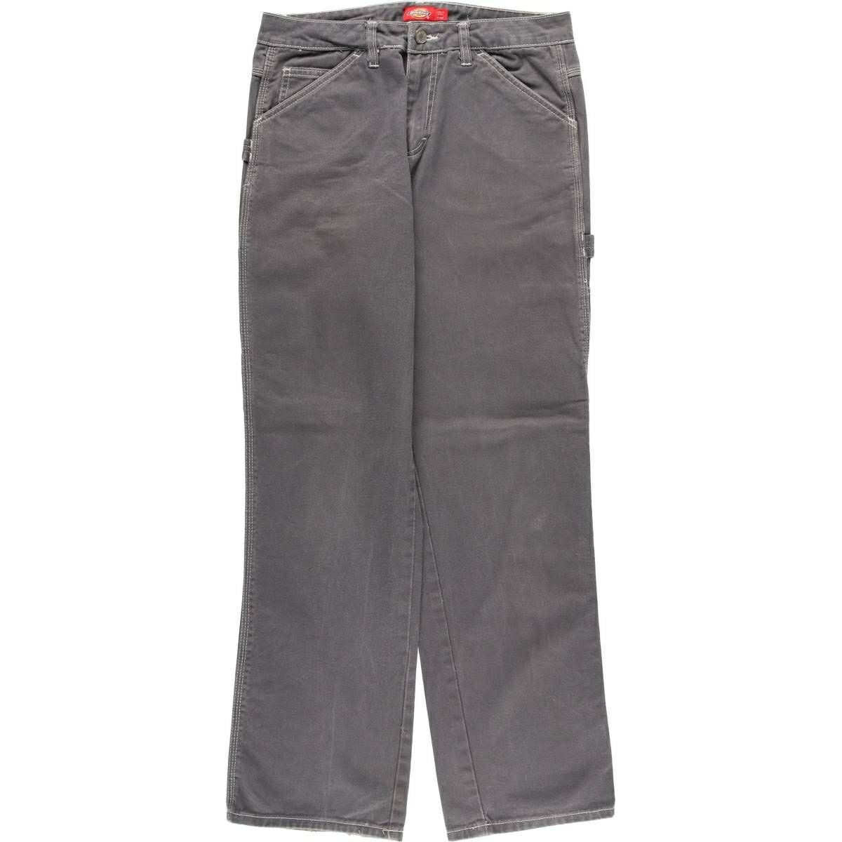 ディッキーズ　ペインターパンツ　ワークパンツ　グレー 古着 ディッキーズ Dickies ペインターパンツ レディースL(w29)相当