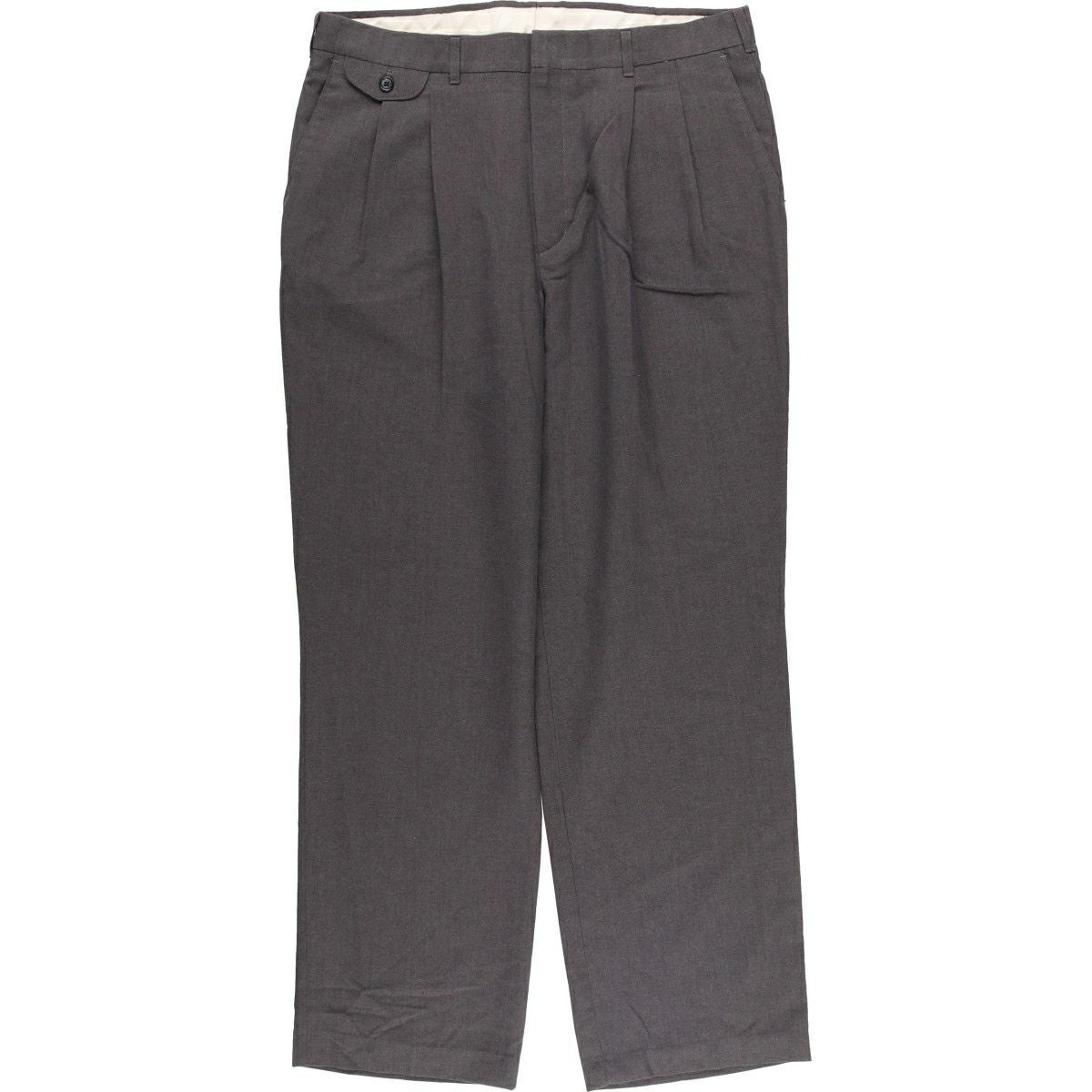 古着 ハガー HAGGER スリータック スラックスパンツ メンズw34相当