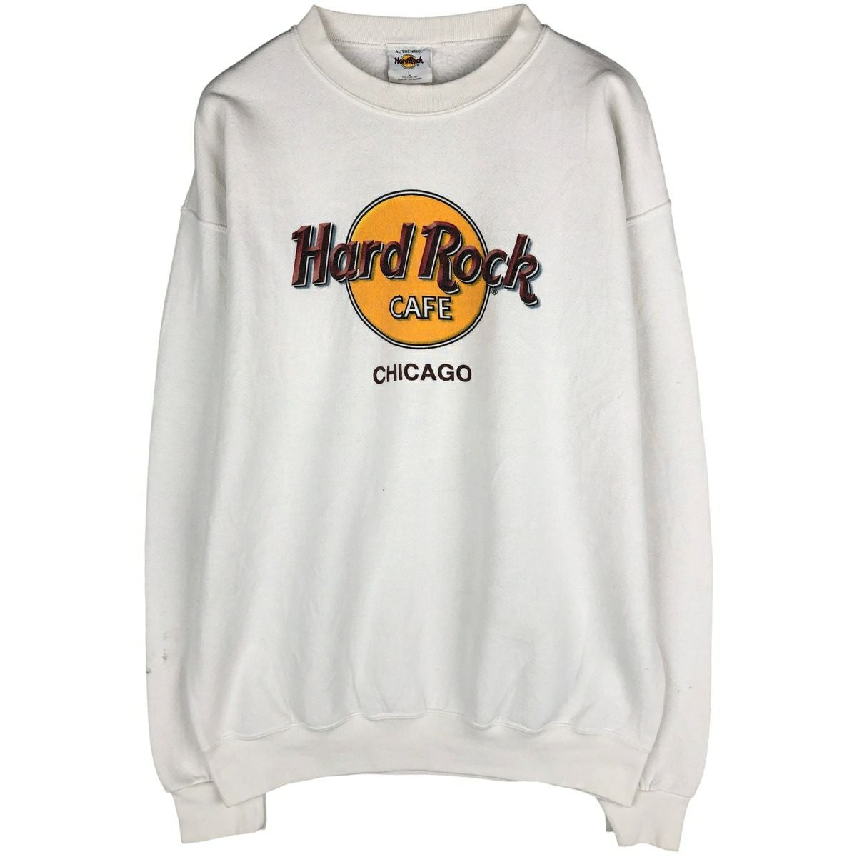 古着 HARD ROCK CAFE ハードロックカフェ アドバタイジング スウェット