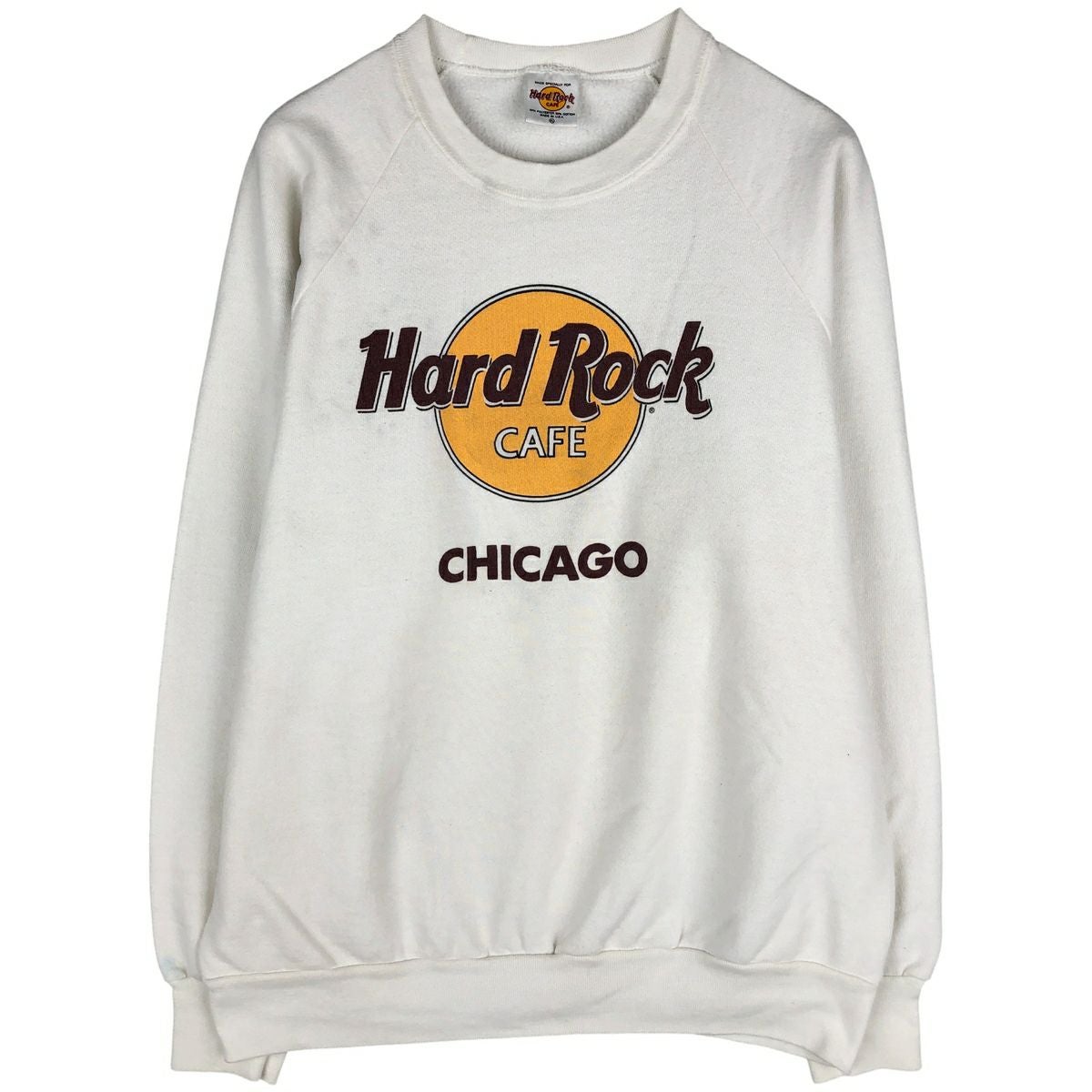 古着 HARD ROCK CAFE ハードロックカフェ アドバタイジング スウェット