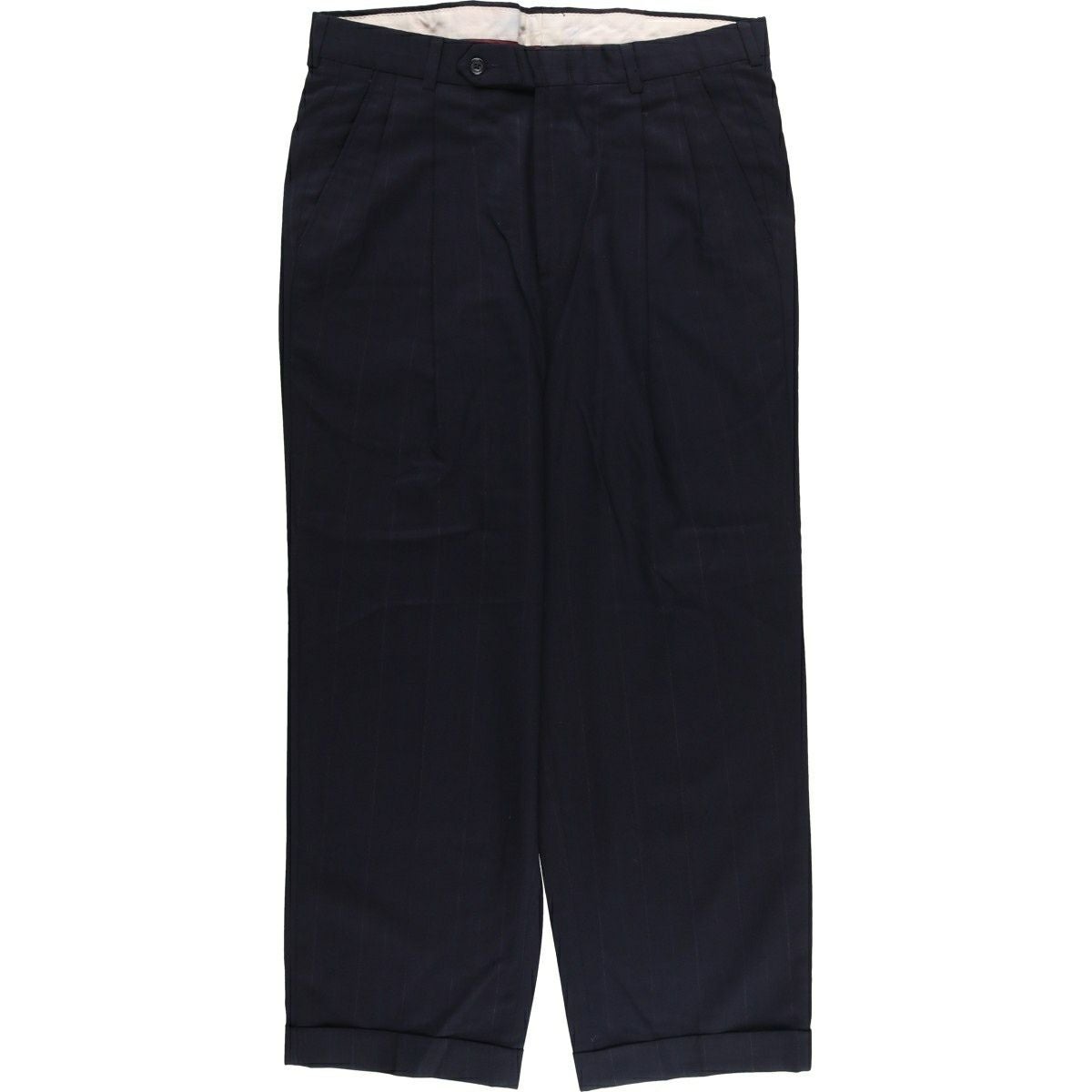 古着 80～90年代 タウンクラフト TOWN CRAFT ストライプ柄 ツータック