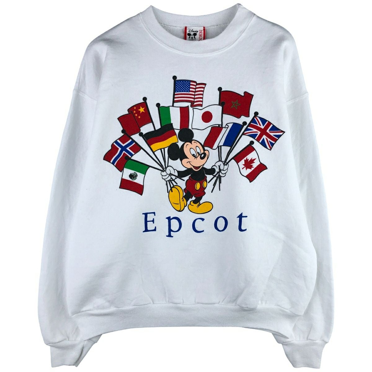 古着 90年代 ディズニー Disney MICKEY MOUSE ミッキーマウス 国旗柄