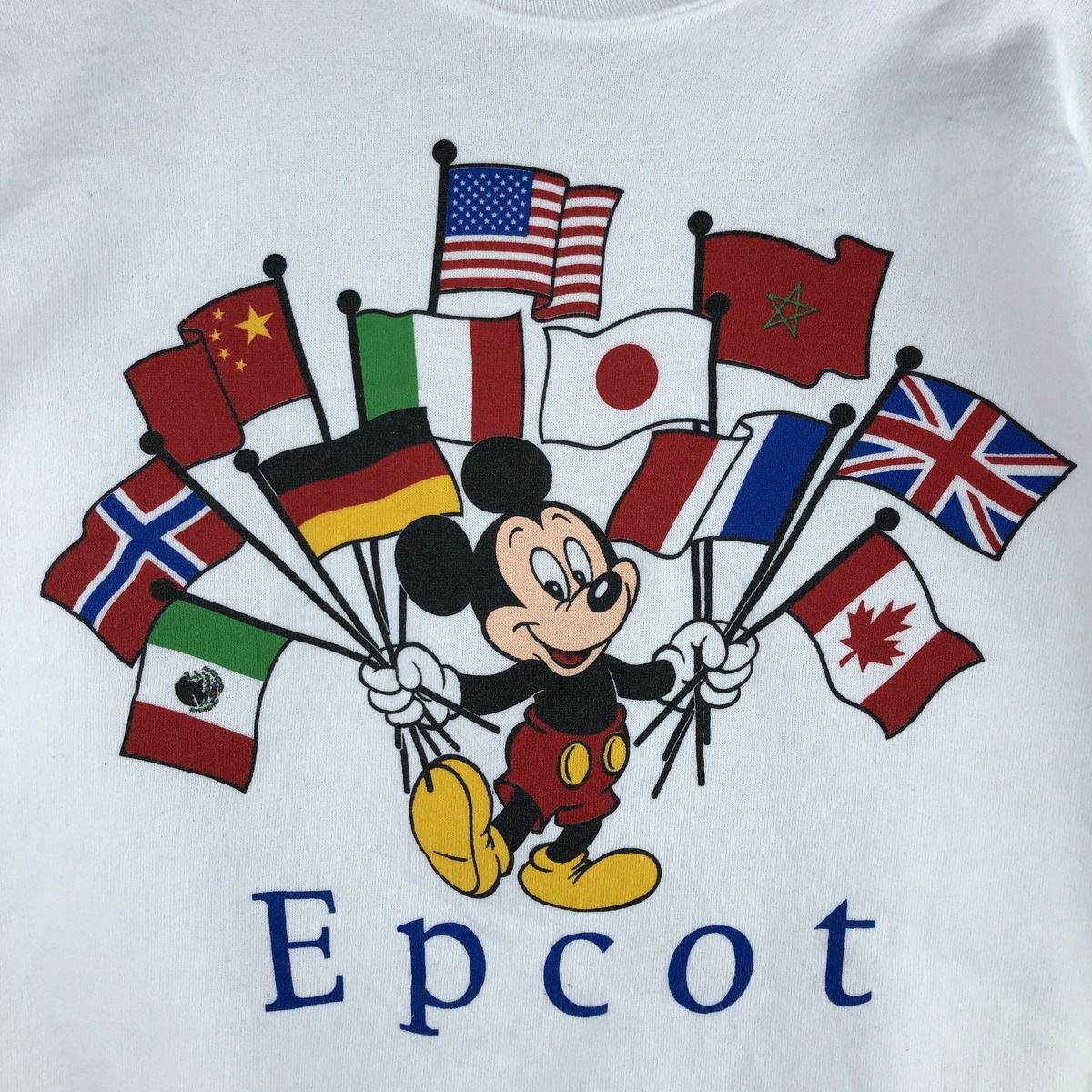 古着 90年代 ディズニー Disney MICKEY MOUSE ミッキーマウス 国旗柄