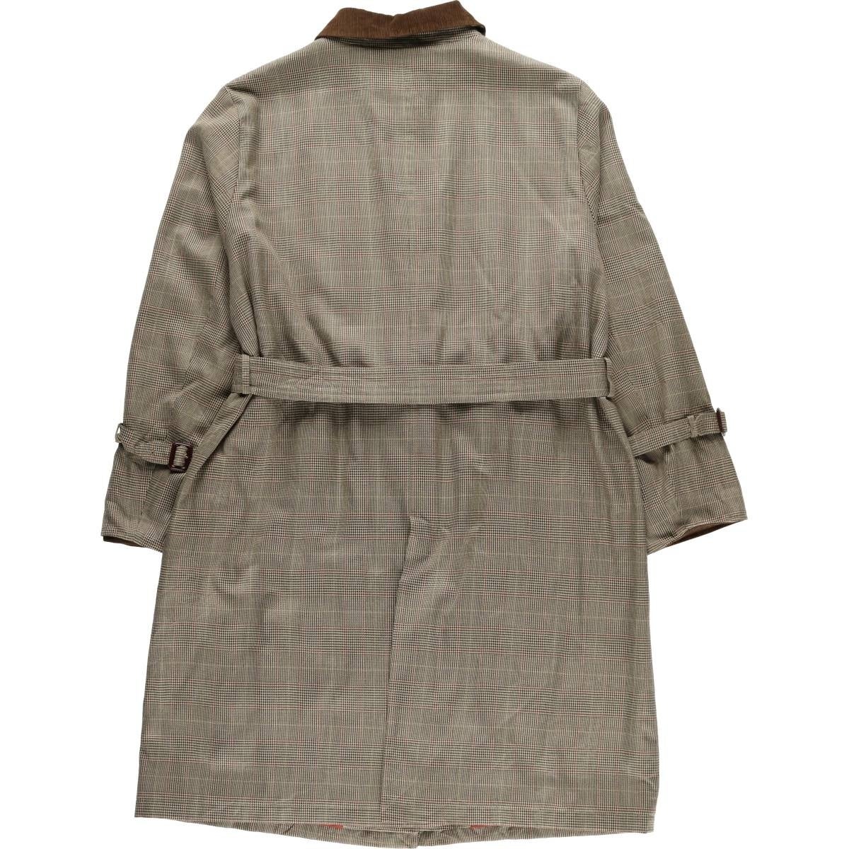 burberrys カシミヤ混　バルマカンコート　ガンクラブチェック　Mサイズ 古着 バーバリー Burberrys BURBERRY LONDON ガンクラブチェック