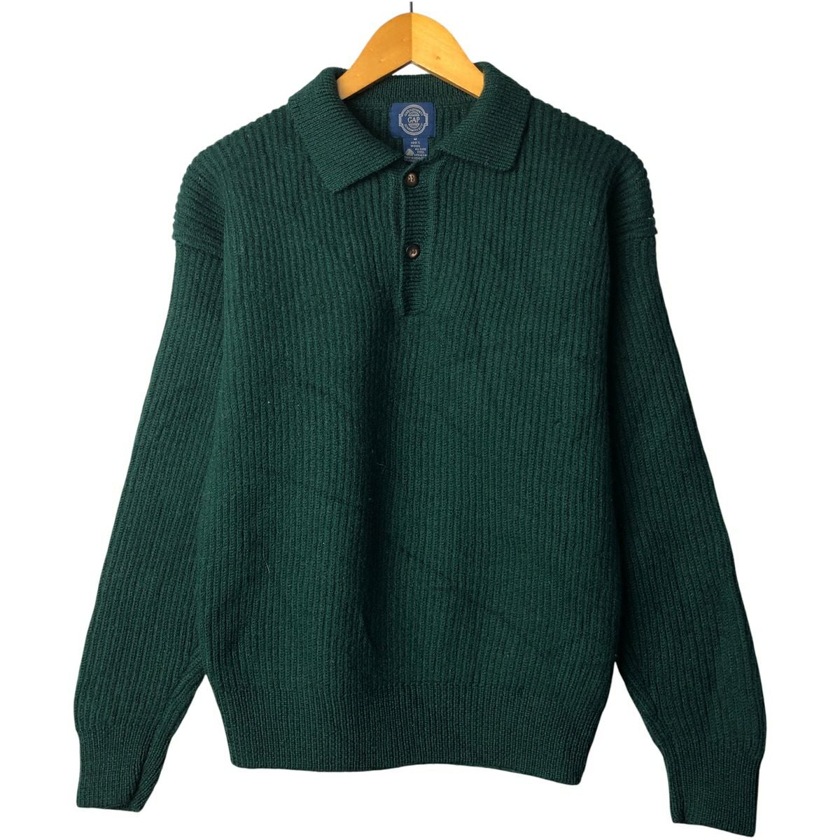 古着 80～90年代 ギャップ GAP オールドギャップ リブ編み ウール ポロ