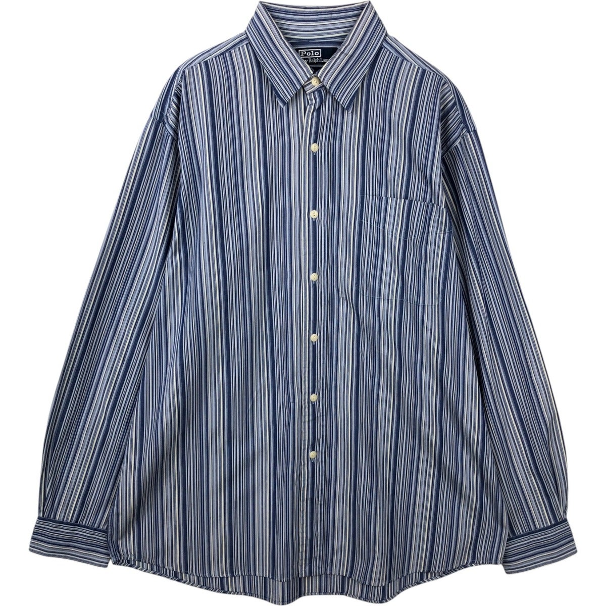 古着 ラルフローレン Ralph Lauren JEROME マルチストライプ 長袖