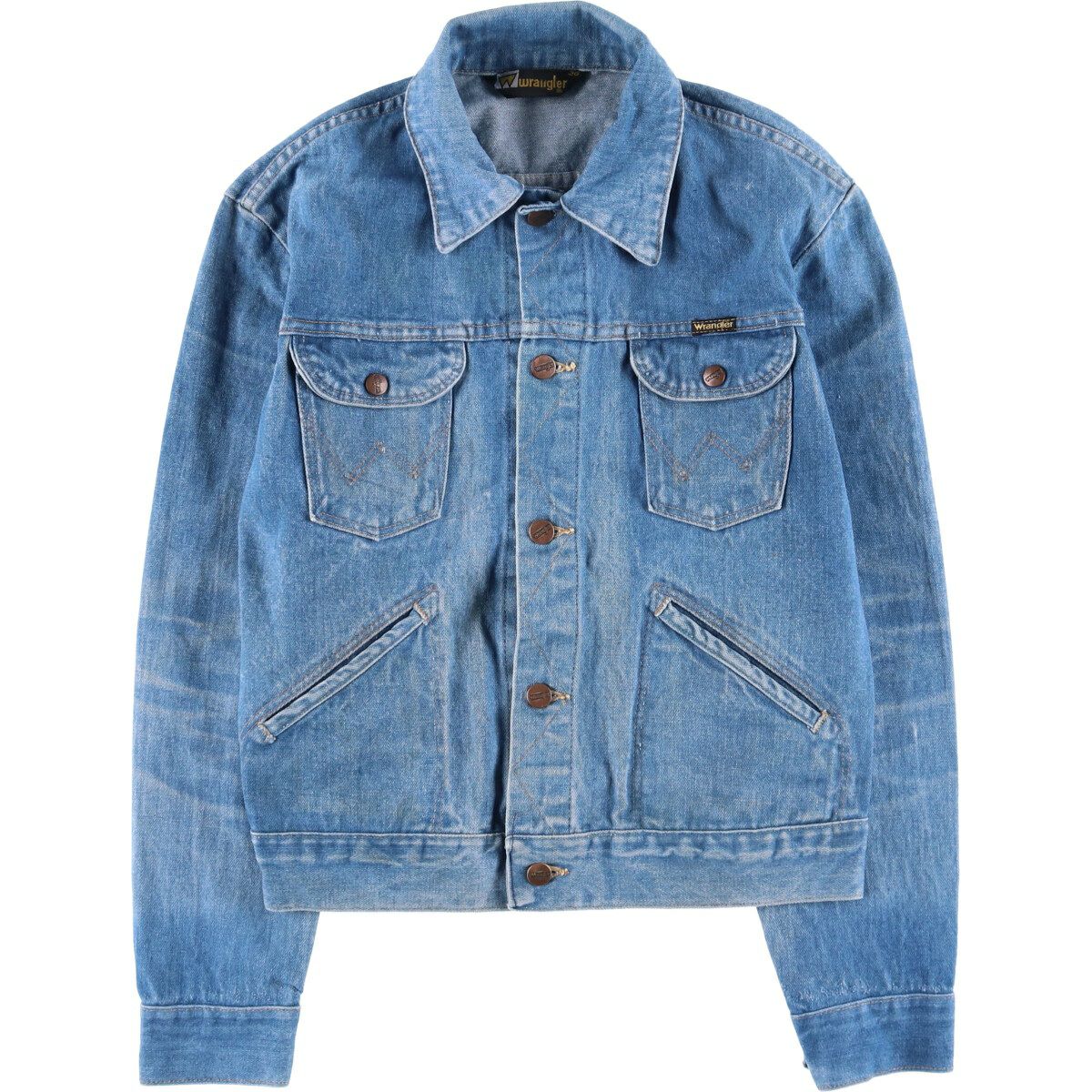 古着 80年代 ラングラー Wrangler デニムジャケット Gジャン メンズM