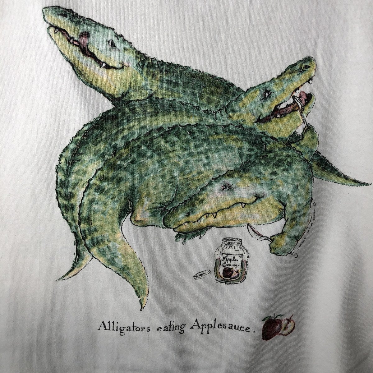 古着 90年代 ALL SPORT ワニ柄 アニマルTシャツ USA製 メンズL相当