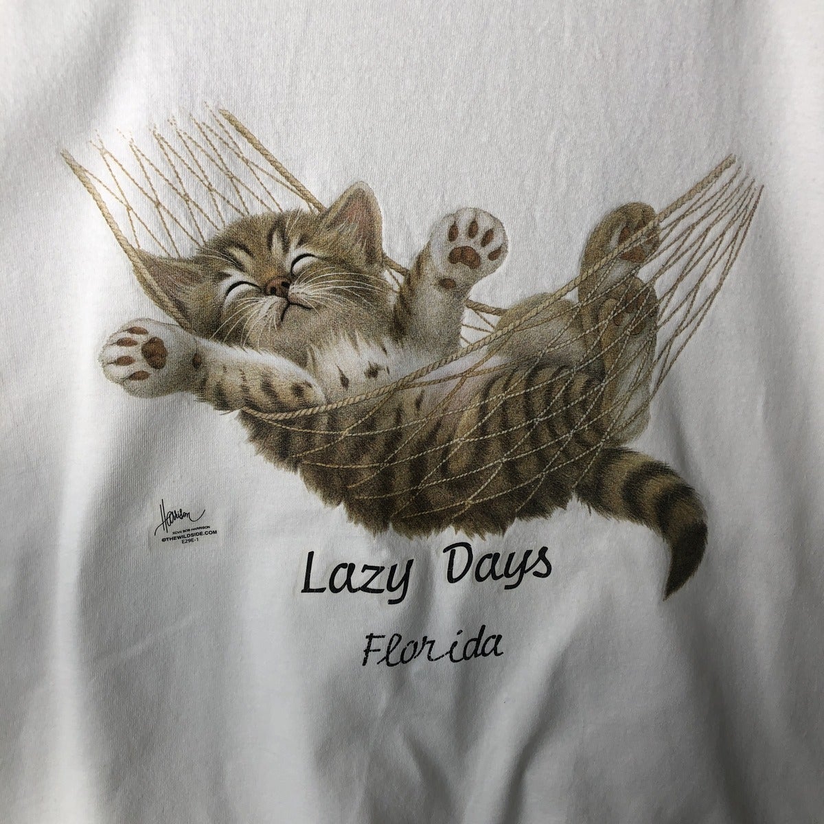 古着 90年代 Murina 猫柄 アニマルTシャツ USA製 メンズL相当