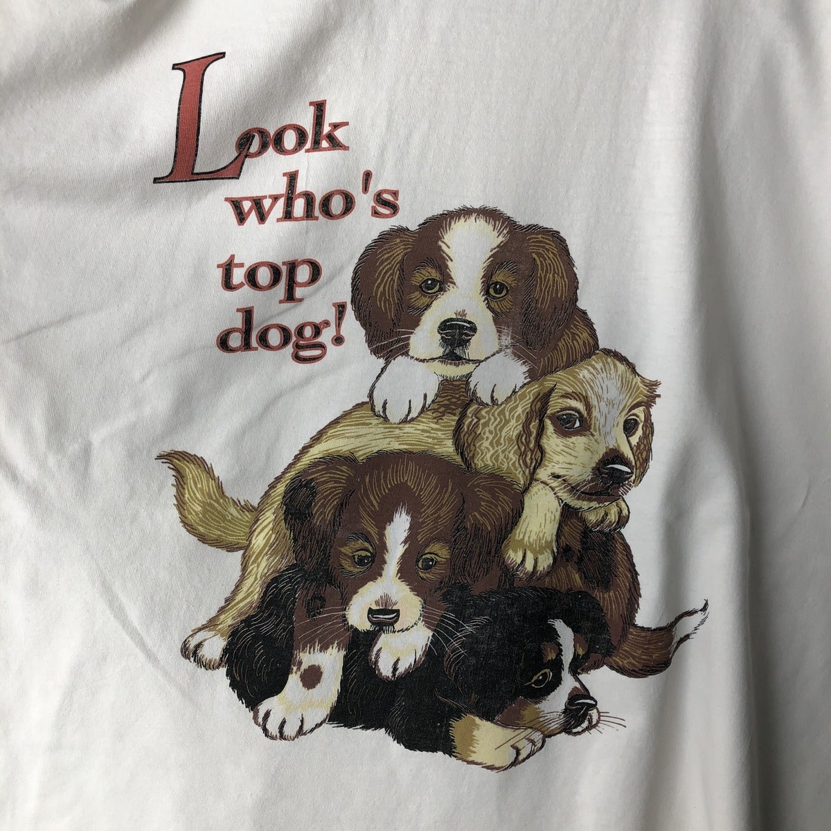 古着 90年代 Joe Boxer 犬柄 アニマルTシャツ メンズL相当