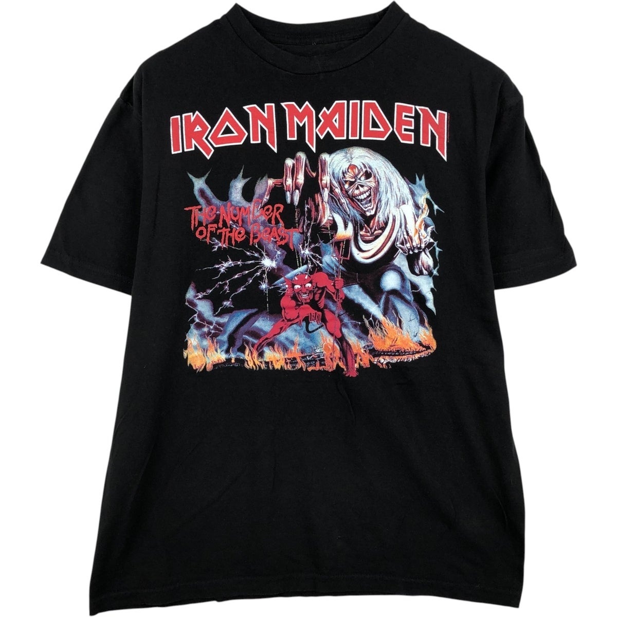 新品未使用　オフィシャル　アイアンメイデン　バンドTシャツ　バンT 古着 IRON MAIDEN アイアンメイデン バンドTシャツ バンT メンズL相当