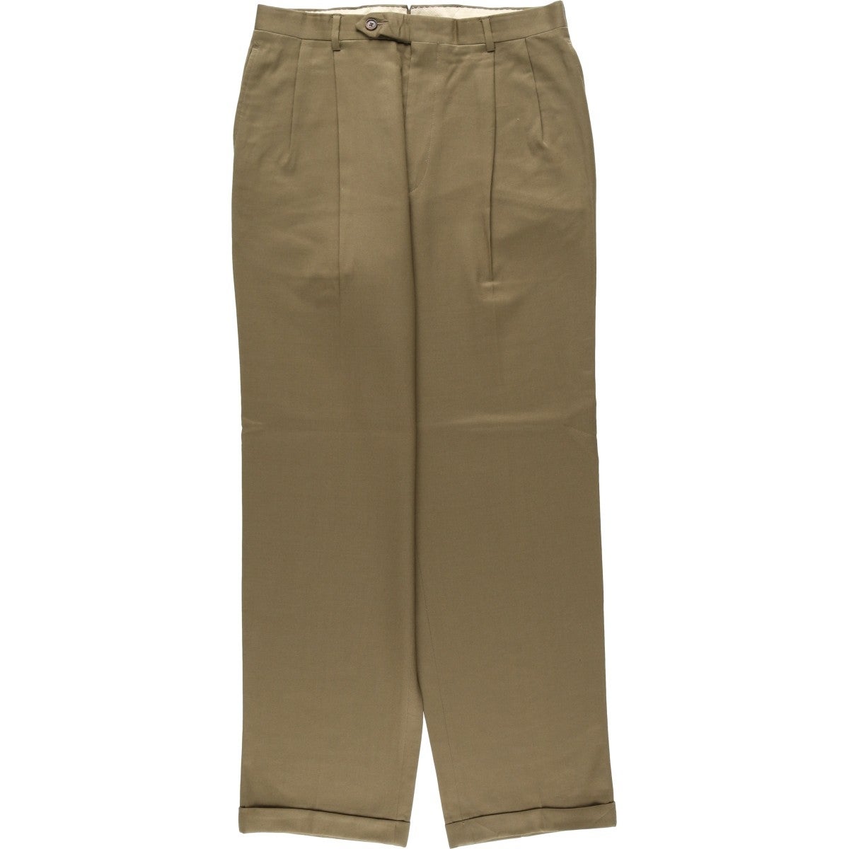 古着 BRANDINI ツータック スラックスパンツ カナダ製 メンズw33相当