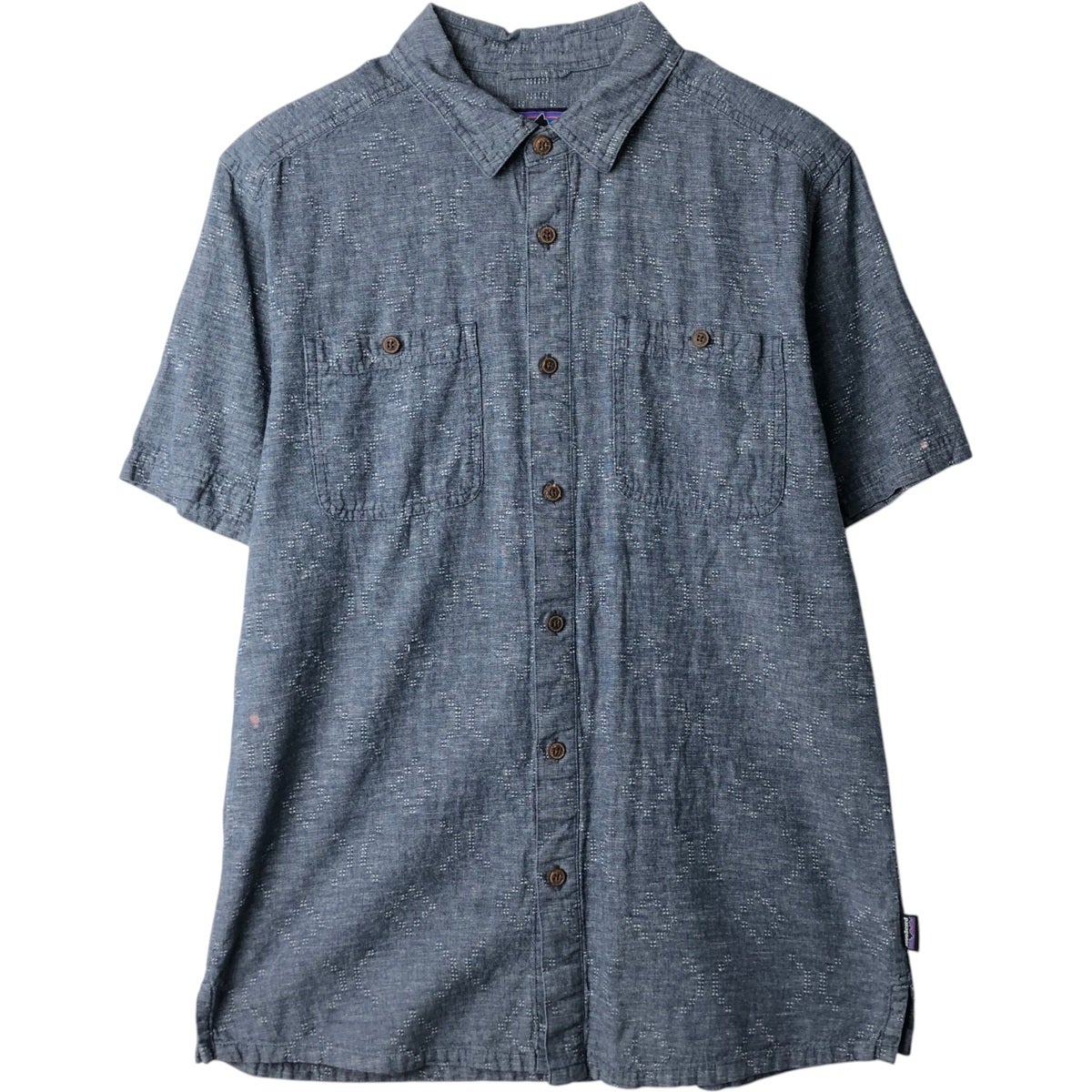 古着 パタゴニア Patagonia MIGRATION HEMP SHIRT 53136S0 総柄 半袖