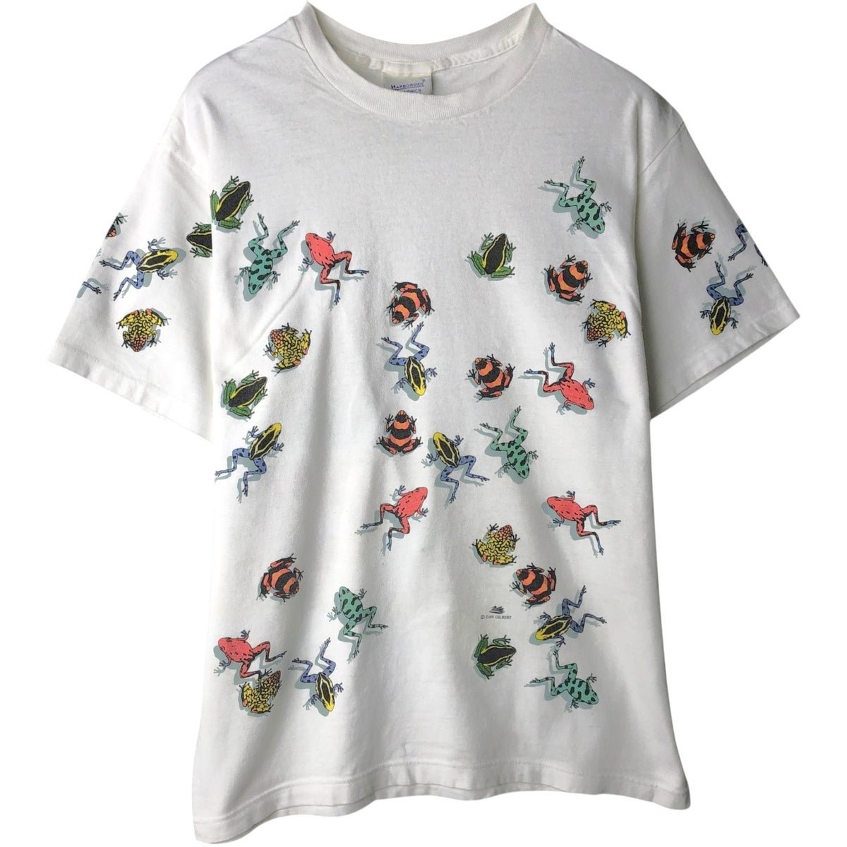 vintage カエル Tシャツ 90s USA製 アニマルTシャツ 動物 蛙 古着 90年代 Harborside Graphics カエル柄 アニマルTシャツ USA製