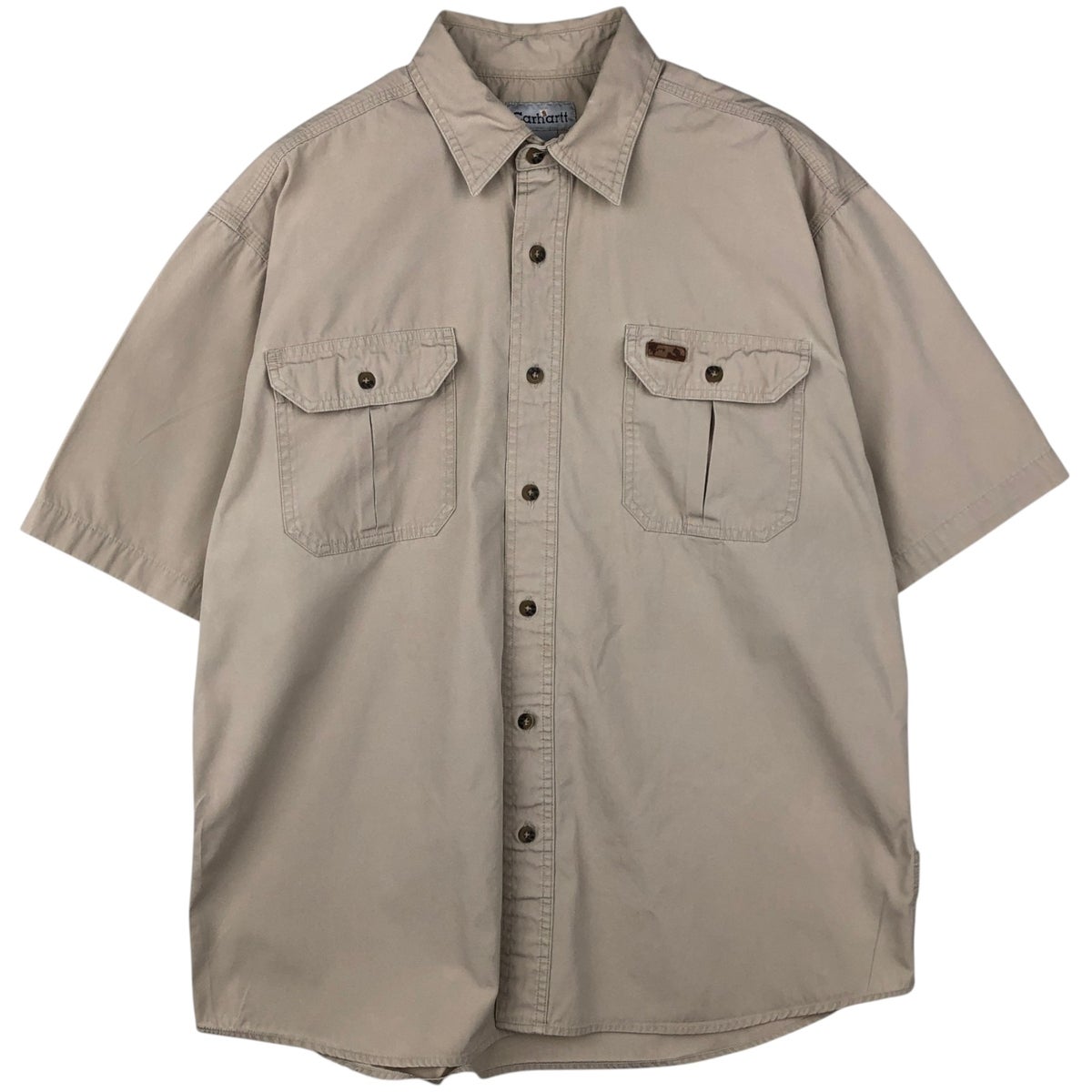 古着 カーハート Carhartt 半袖 ワークシャツ メンズXL相当 /eaa575103