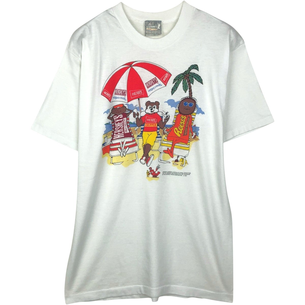 古着 90年代 Skimmers HERSHEYS ハーシーズ アドバタイジングTシャツ