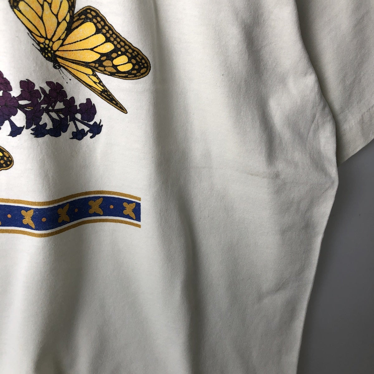 古着 90年代 フルーツオブザルーム FRUIT OF THE LOOM BEST 蝶々柄
